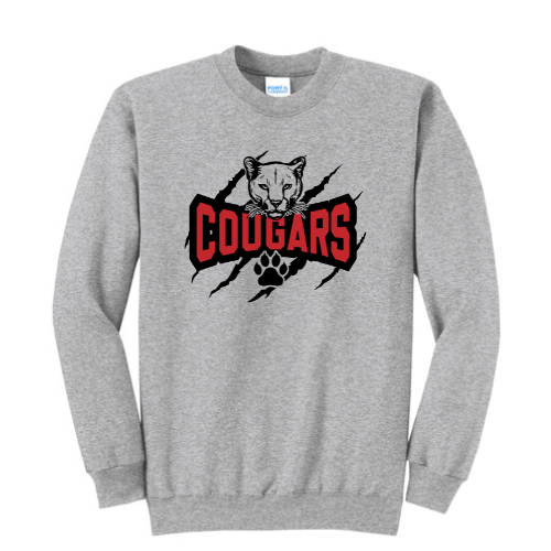 Questa Cougars Claw Mark Crewneck Sweatshirt