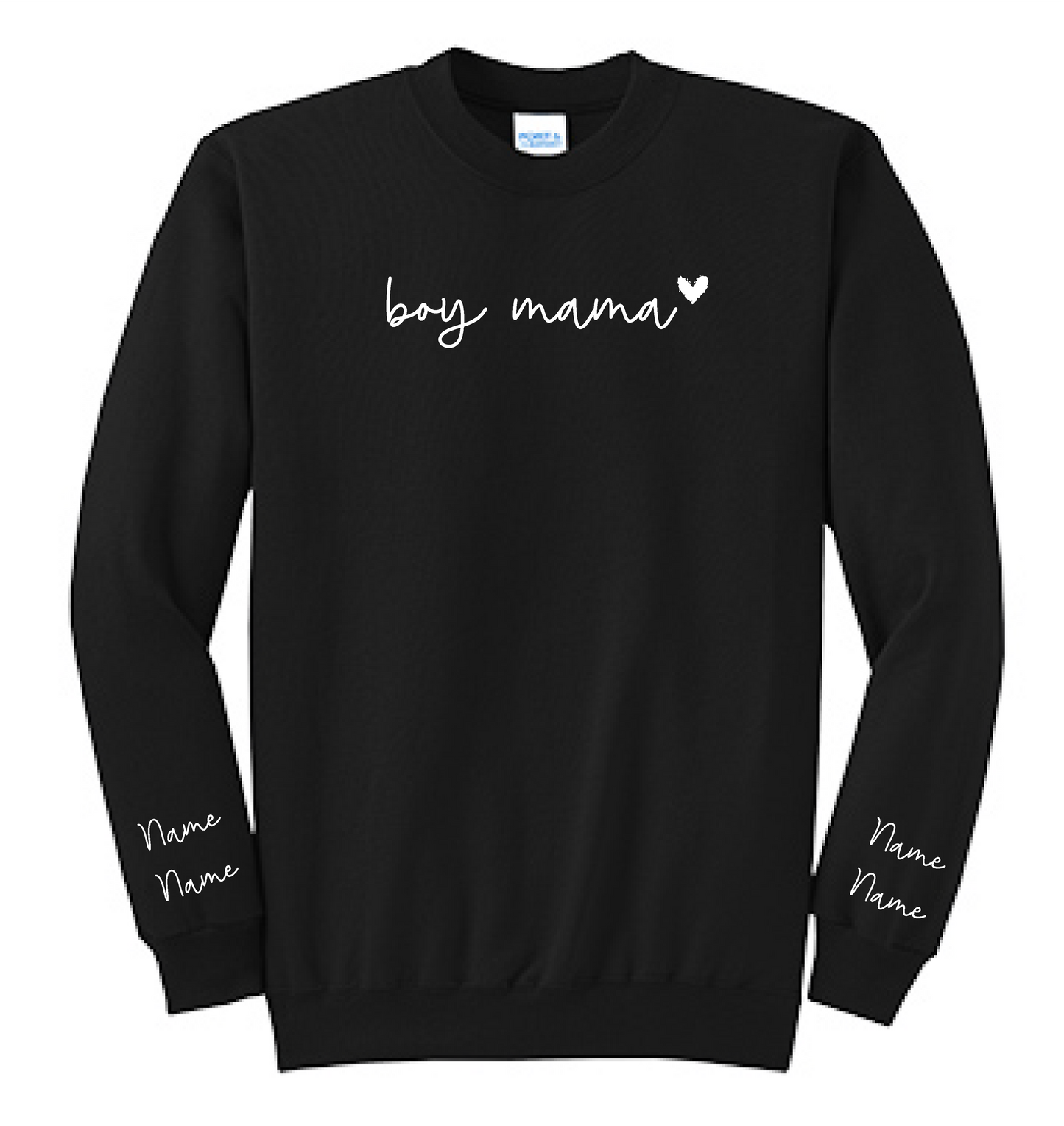 Boy Mama Embroidered Crewneck Sweatshirt
