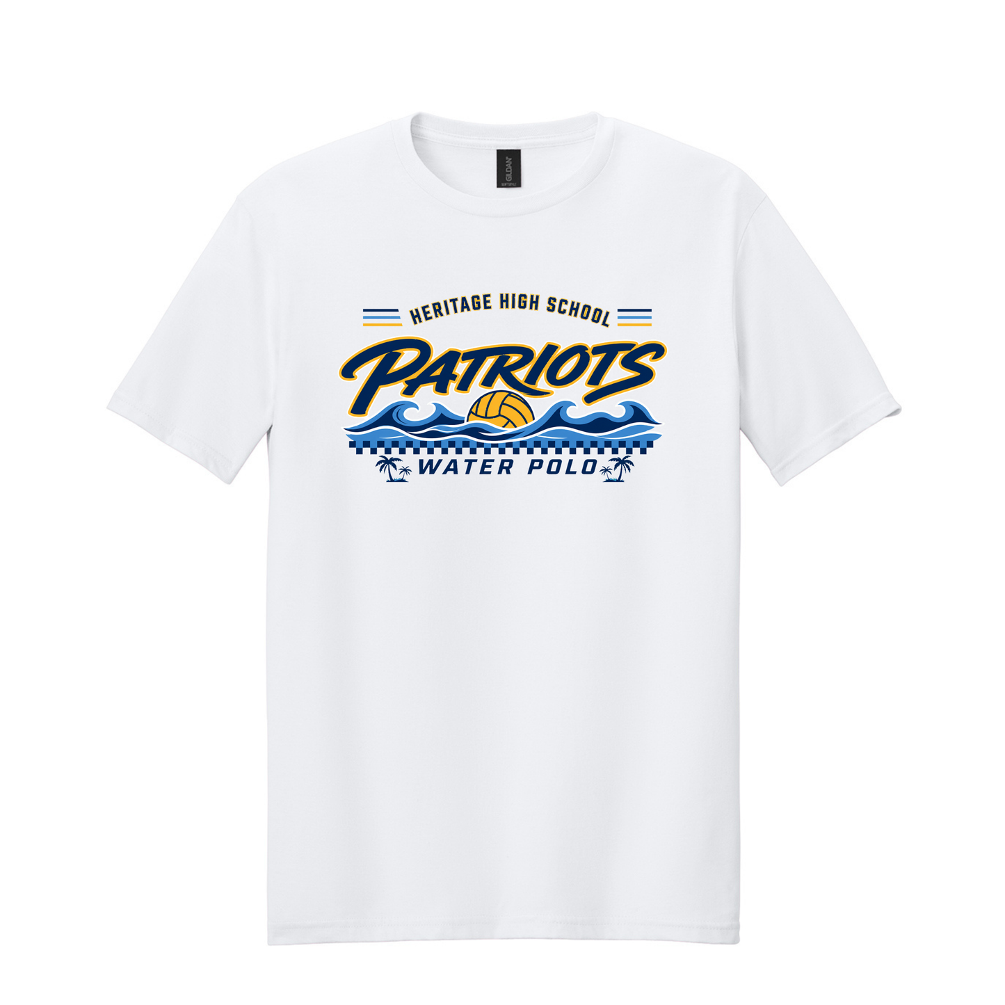 HHS Boys Water Polo Checkered Waves Shirt