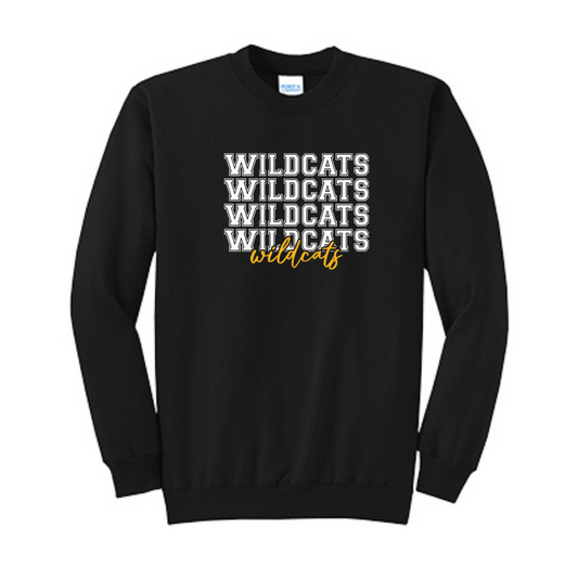 Wicklund Wildcats Repeat Crewneck Sweatshirt
