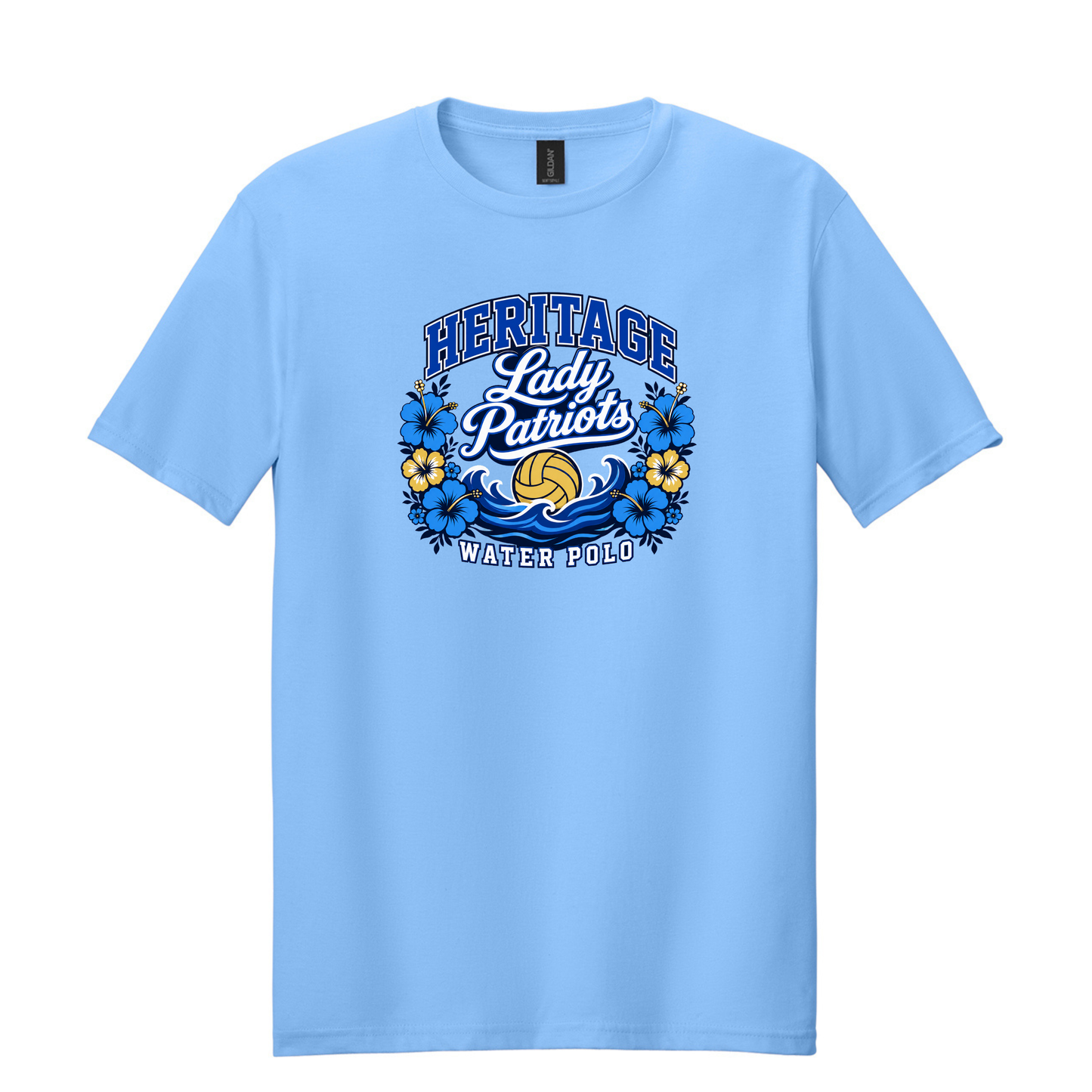HHS Girls Water Polo Lady Patriots Hibiscus Shirt