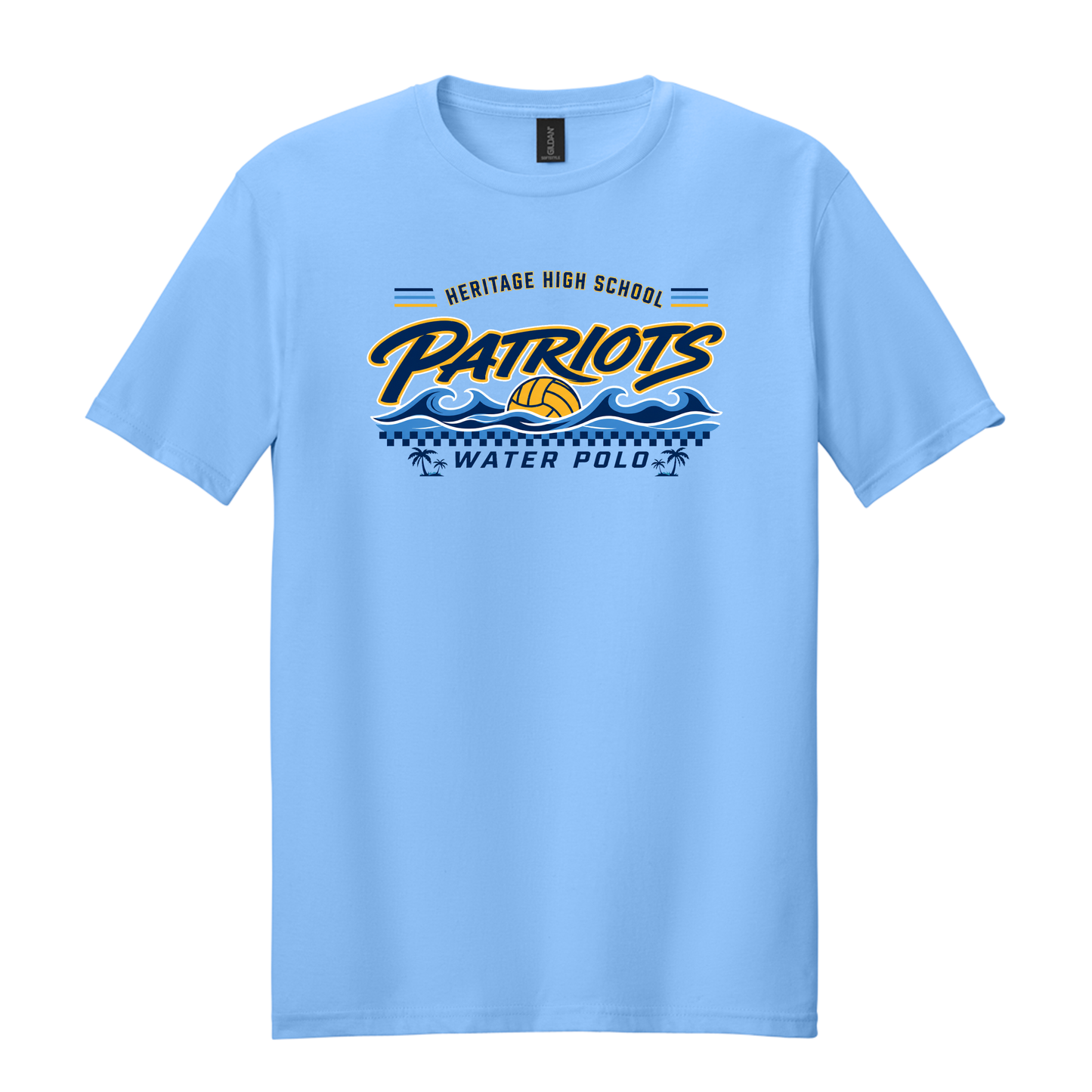 HHS Boys Water Polo Checkered Waves Shirt
