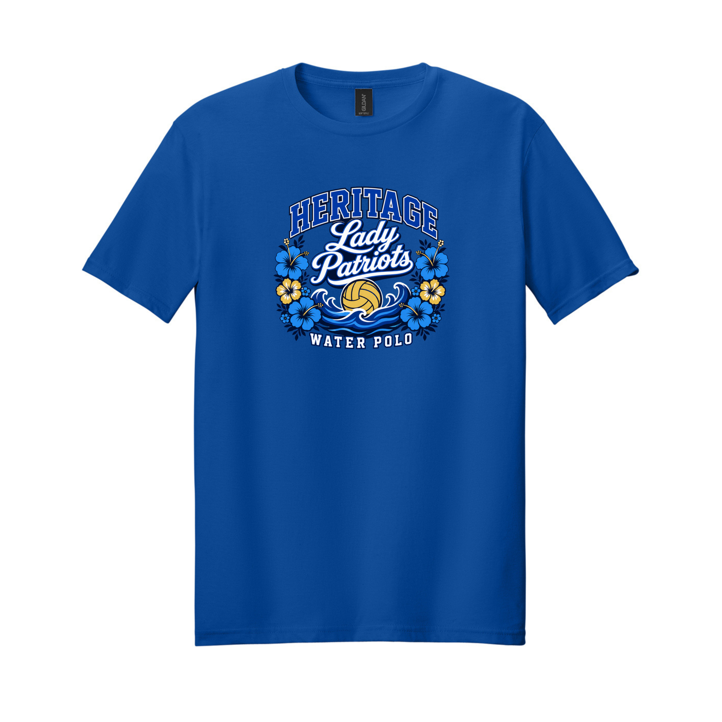 HHS Girls Water Polo Lady Patriots Hibiscus Shirt