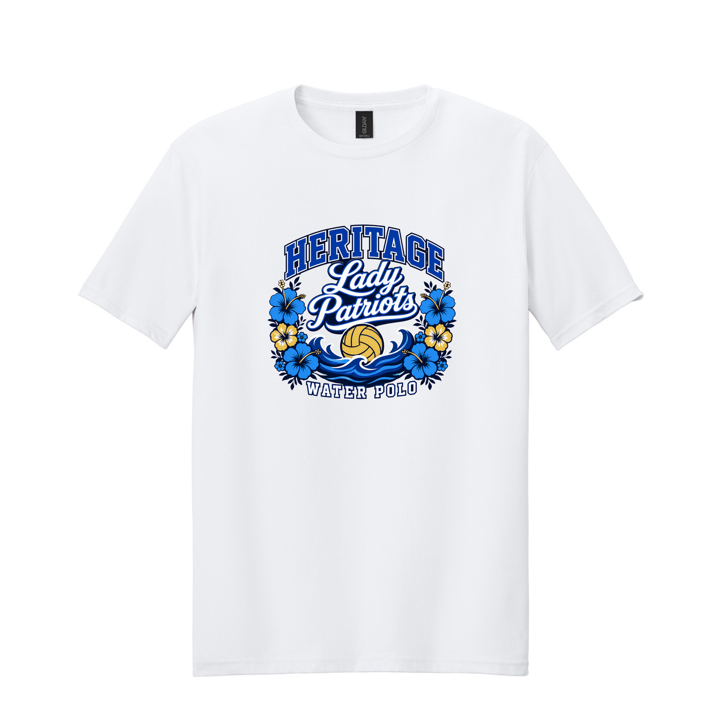 HHS Girls Water Polo Lady Patriots Hibiscus Shirt