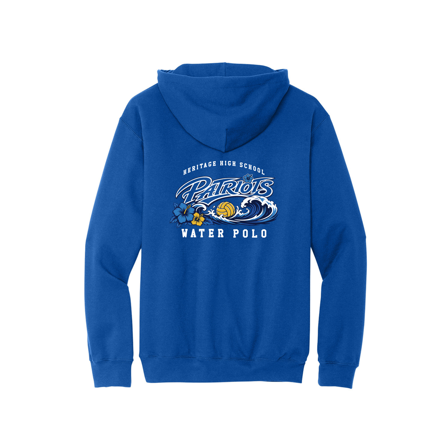 HHS Boys Water Polo Tropical Waves ZIP Hoodie