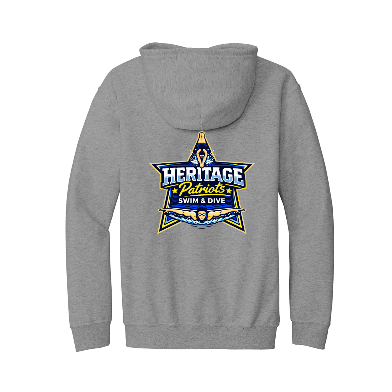Heritage Swim & Dive Team Embroidered Zip Hoodie