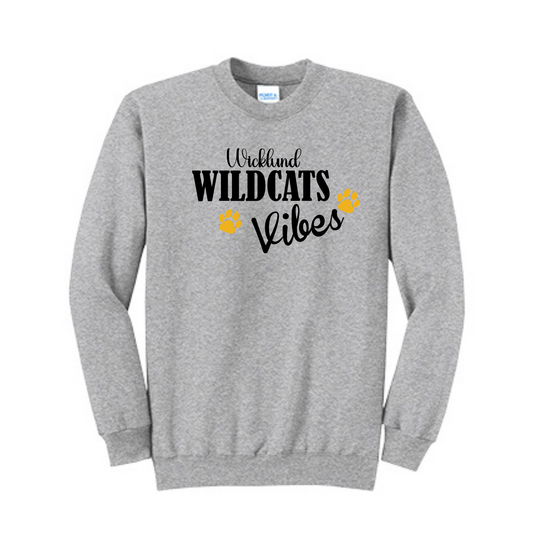 Wicklund Wildcats Vibes Crewneck Sweatshirt