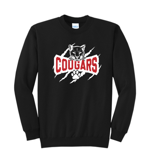 Questa Cougars Claw Mark Crewneck Sweatshirt