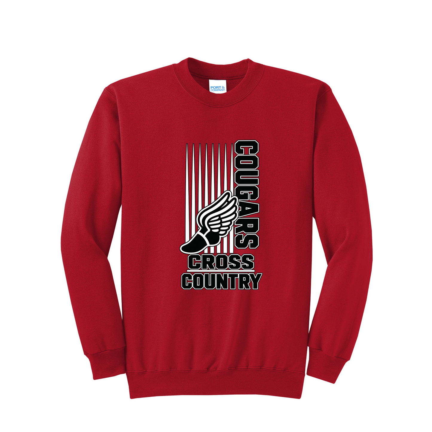 Questa Cougar Cross Country Crewneck Sweatshirt
