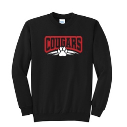 Questa Cougars Paw Print Crewneck Sweatshirt