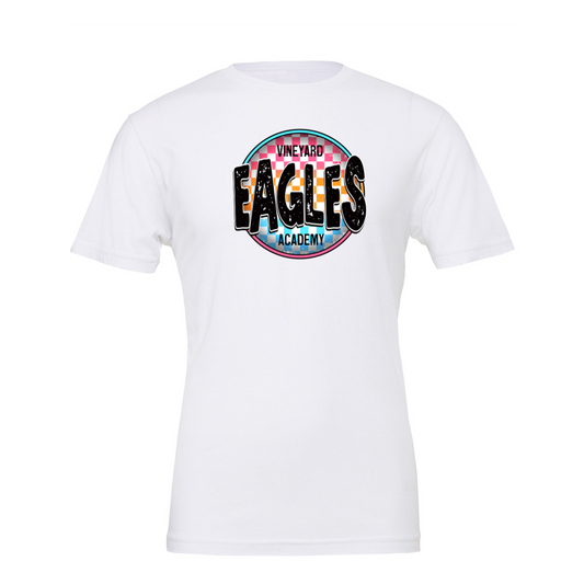 Vineyard Academy Colorful Checkered Eagles