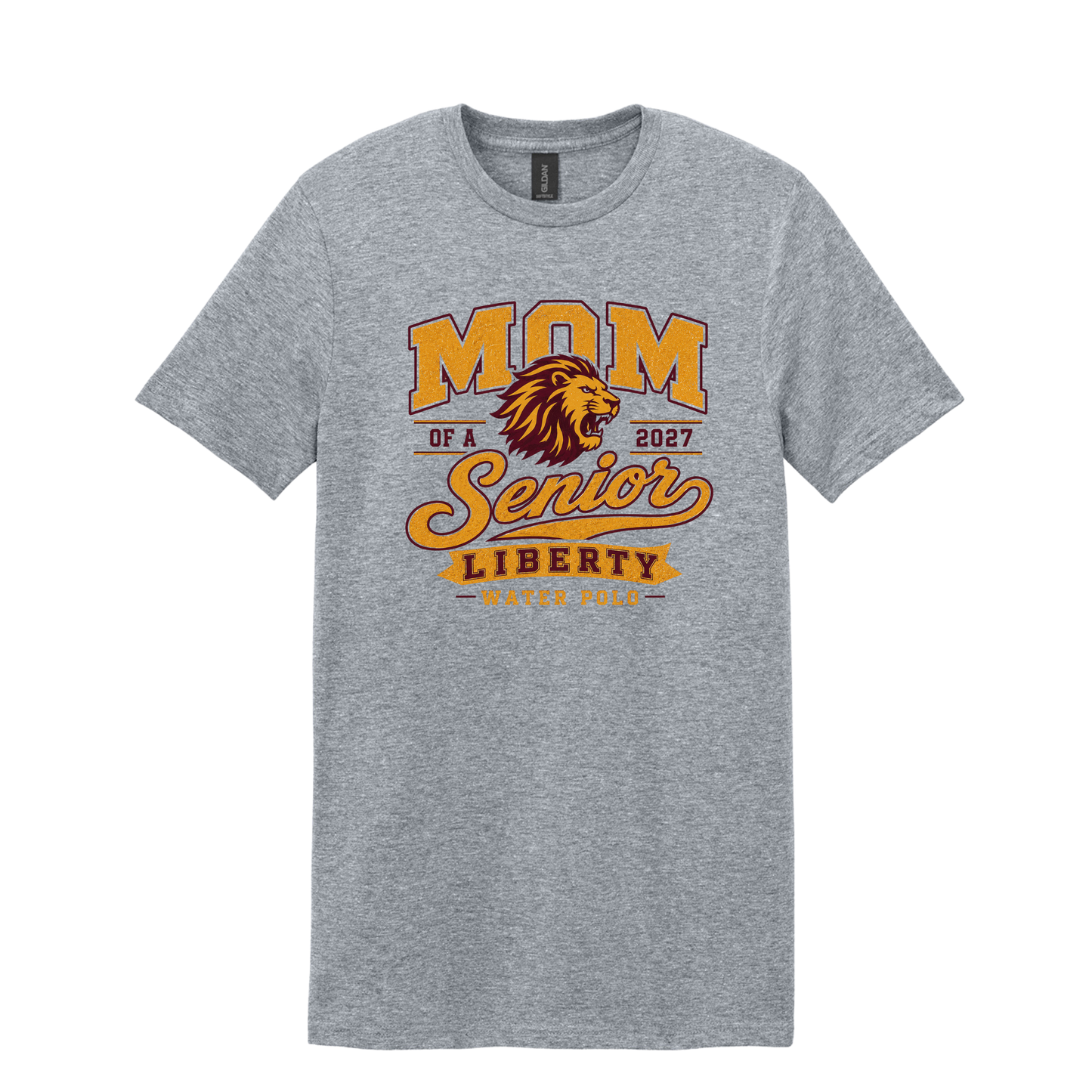 Liberty Water Polo Mom of a Senior T-Shirt
