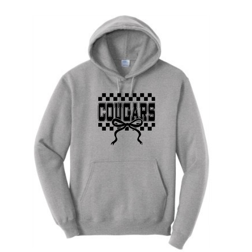 Questa Cougars Checkered Bow Hoodie