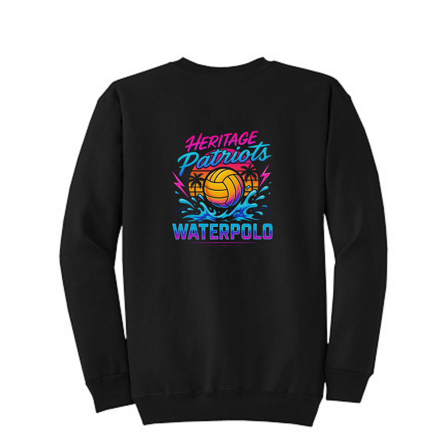 HHS Girls Water Polo NEW 80's Retro Crewneck Sweatshirt