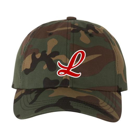 Legends Classic Dad Cap- Embroidered Cursive L