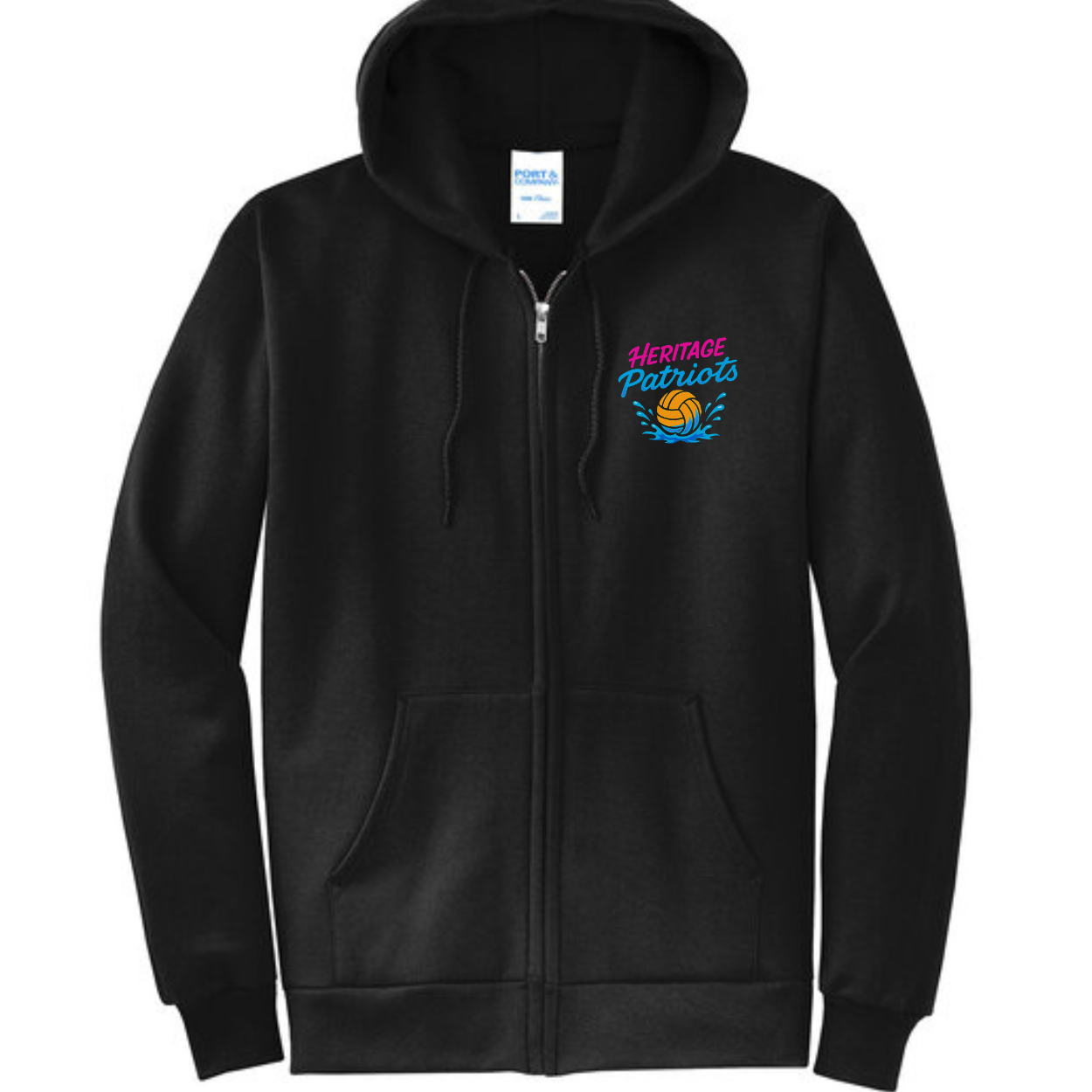 HHS Girls Water Polo NEW 80's Retro ZIP Hoodie