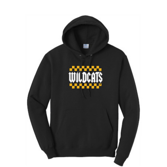 Wicklund Wildcats Checkered Hoodie