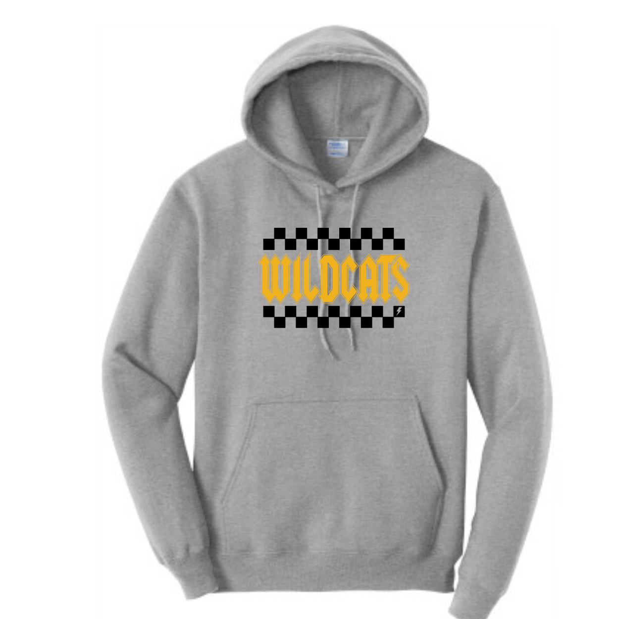 Wicklund Wildcats Checkered Hoodie
