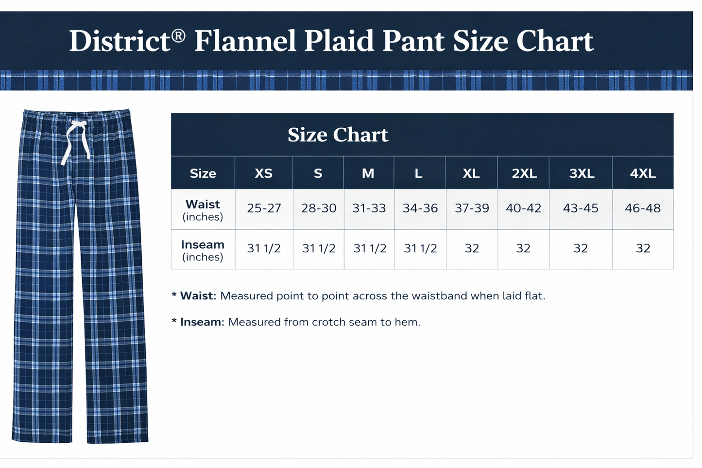 Heritage Swim & Dive Flannel Pants Embroidered