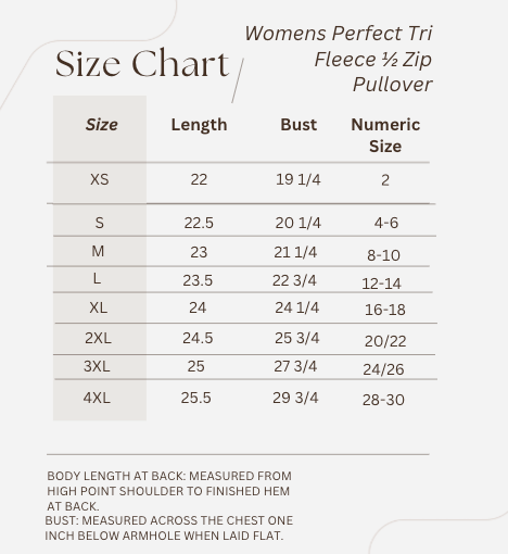 Vineyard Academy Women's Tri Fleece 1/2 Zip Pullover