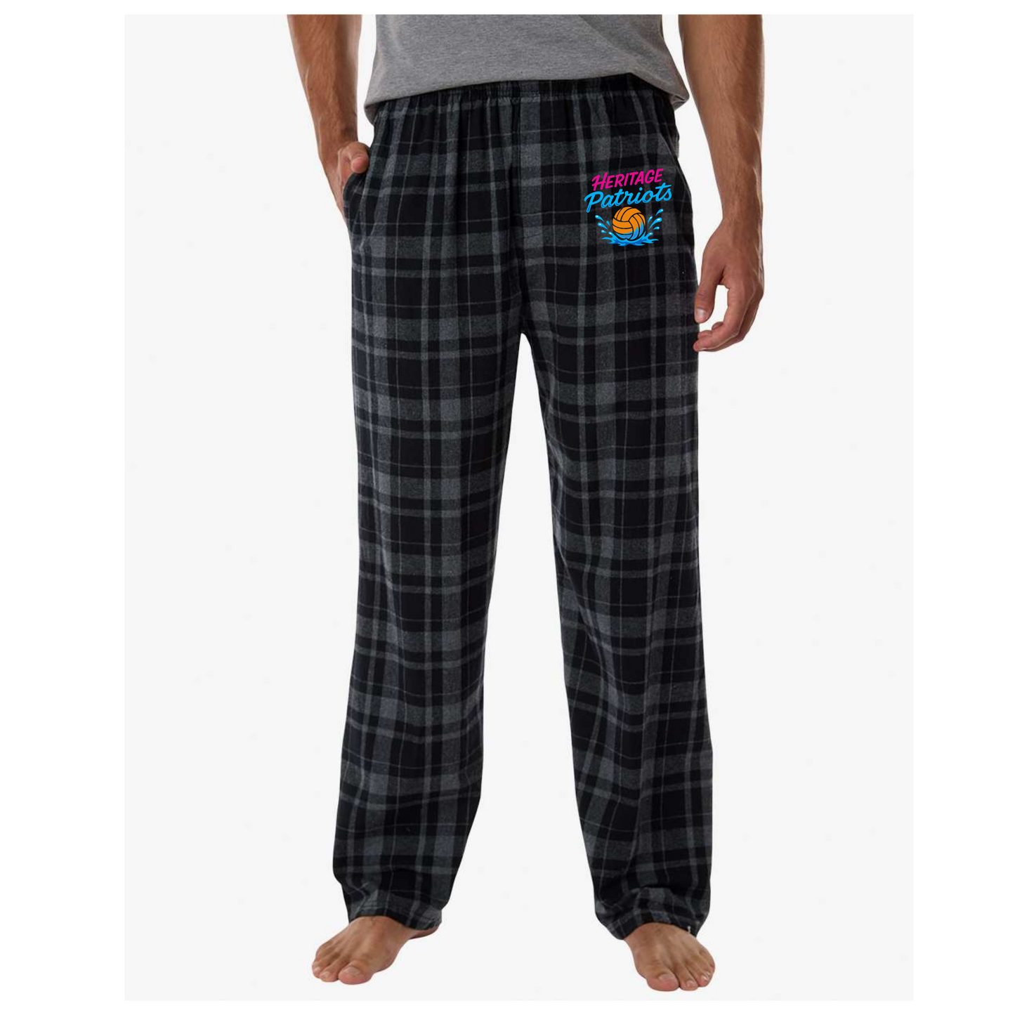 HHS Girls Water Polo 80's Retro Design Flannel Pants