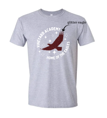 Vineyard Academy Soaring Eagle Glitter T-Shirt