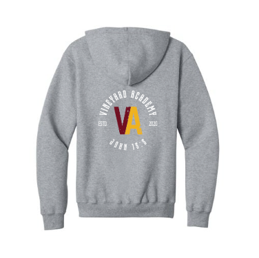 Vineyard Academy Arch Circle Logo Zip Hoodie
