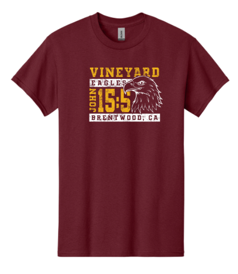 Vineyard Academy Vintage John 15:5 T-Shirt