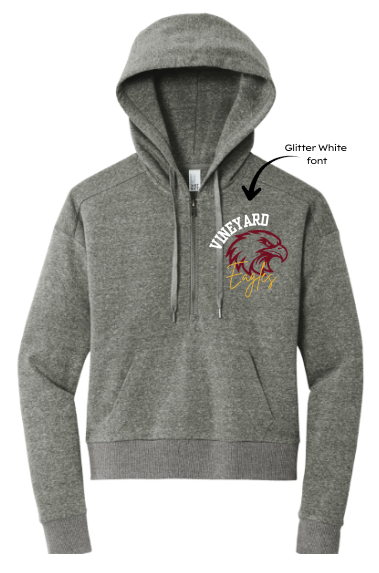 Vineyard Academy Women's Tri Fleece 1/2 Zip Pullover